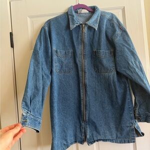 Sonoma Blue Denim Jacket with Purple Accent